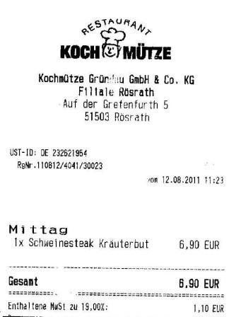 emve Höffner Kochmütze Restaurant